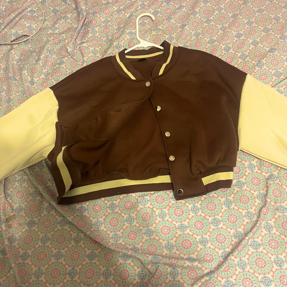Brown and Cream Jacket Size Medium